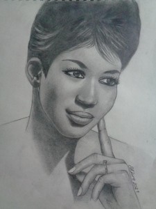 gr23-26-Fiorentina Girace Aretha Franklin - grafite su carta Canson - cm 30 x cm 40 