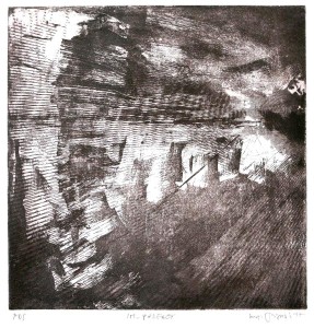 gra24-39-Massimo Ballardin Im perfect 3 laser e acquatinta su rame 30x30 cm           