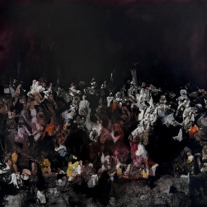 pit24-06-Andrea Benatti Moltitudine - Olio su tela preparata 60x60