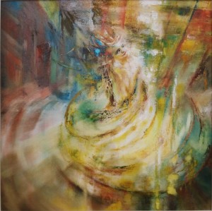 pit24-23-Federica Zanetti Il colore abbraccia e libera il corpo,tecnica mista olio su tela,90X90