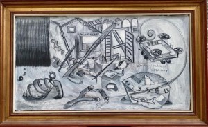 pit24-71-Sandro Giordano Gaza 2024 olio su tela 80x45
