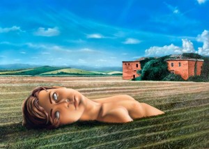 pr23-51-giampiero-abate-Tracce di Memoria-acrilico ad aerografo su tavola-70x50