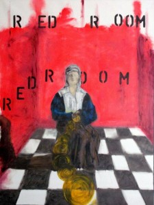 0002-alain-cristiano-ferraris-(Sitting In The) Red Room-Pittura-Olio su Tela-80x60