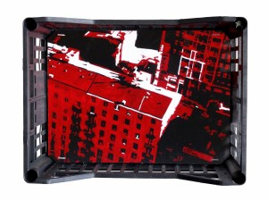 0037- Lucia Dibi - Tetti - pittura-tecnica mista-40x30x15 cm 
