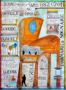 0051-Giovanni-trimani-chair-man-heal Me-matite,marker E Varie Su Carta-59x80 