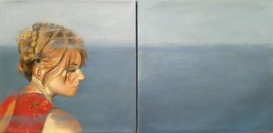 0060 - Rosalba Zutta - The sea inside-Olio su tela-Dittico30x60 