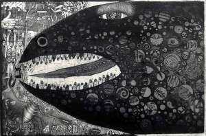 0138-Tenno-pent-sooster-sergey-bunkov-33-cm-on-50-cm-etching-2018