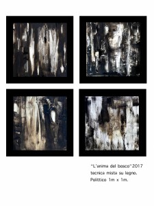 Pitt0028-Barbara-villosio-l'anima Del Bosco. Tecnica Mista Su Tavola-polittico Di 4 50cmx50cm-0028  