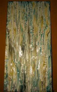 Pitt0035-Chantal-ivernizzi-spiritual Fluxes-olio E Foglia Argento Su Tela-50x100cm-0035       