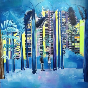 Pitt0156-Raph-bouyer-untitled-i-les-villes-jardin oil-and-marker-on-canvas 120x120 -2018-2-0156     