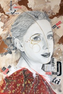 Pitt0193-Valentina-azzini lei 70x100cm grafite-collage-e-acrilico-su-tela 2018-0193  