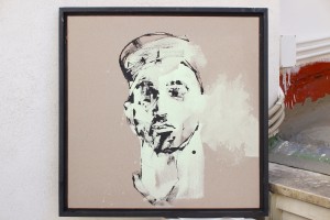 Pitt0199-Walter-molli-head Hunt 3-pittura Al Quarzo Su Tela Di Cotone E Lino Grezzo-60 X 60-0199      
