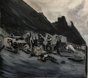 op006-andrea loru 1904 punto zero Acrilico su tela 90x100