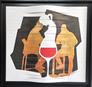 op019-antonio ibba IN ATTESA DEL ROSSO acrilico su plastica estroflessa 88x94