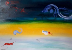 op025-bs Lontano Olio su tela 50x70