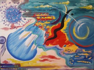 op026-bs Primo Concerto Brandeburghese di Bach Olio su tela 60x80