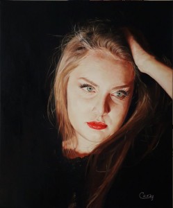 op028-caludia di marco Persephone olio su tela 50x60