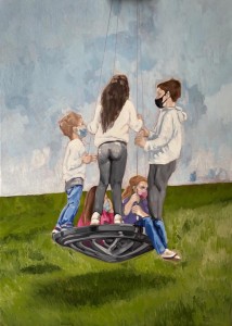 op039-DanielaDiLullo Cronache di una routine precedentemente sottovalutata pittura ad olio su tela 70x50