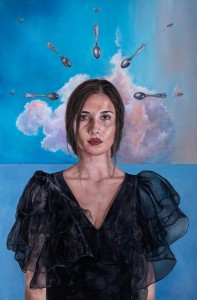 op045-Elena Franchini Il peso dei sogni Olio su tavola 120 x 80 cm 