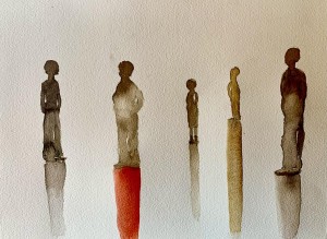 op049-elisabetta castello Società 2020 acquerello su carta 20x30