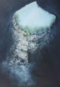 op053-Emma Assisi profondamente 70x100cm acrilico su tela 2020