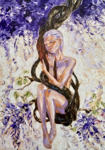 op059-francesca brivio Linfa olio su tela 100x70cm