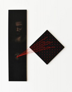 op092-marco corridoni EGO pastello e tecnica mista su tavola 70x85cm