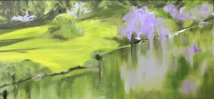 op099-marilena la mantia Ninfa olio su tela 30x60