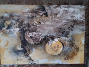 op115-nadia ginelli URNE CINERARIE acrilico su masonite 68x100