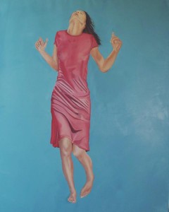 op143-simona cavaglieri ALONE OLIO SU TELA 90X110 CM     