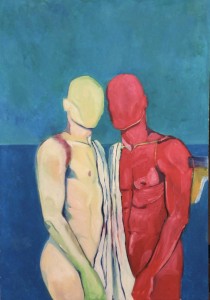 op154-vittorio boi Alter ego olio su tela 70x100                