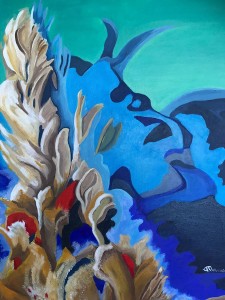 op163---Luigina-Massaria---Nettuno-dorme-acrilico-su-tela-70x50            