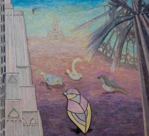 pit22012-Anna-Musi-Ulma-Collage-carta-trattata-su-legno-70x70
