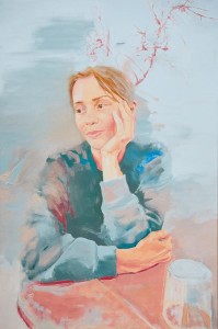 pit22099-Lisa-Eleuteri-Serpieri-Ragazza-seduta-ad-un-tavolo-olio-su-tela-60x90