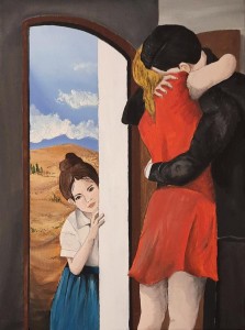 pit22145-SARA-PERRETTA-ROSSO-ACRILICO-SU-TELA-30X40  