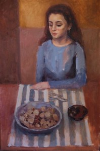 pr23-119-Valentina Sforzini After Bonnard olio su pannello telato 40x60      