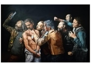 pr23-15-Cesare Pinotti La cattura di Cristo - olio su tavola - 80x120
