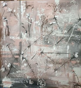 pr23-45-Francesca Altamore istanti stucco acrilici sabbia e gessetti su tavola 100x100