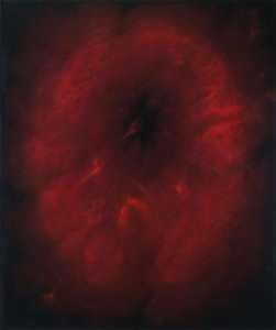 0013 Danilo Fiorucci - Rosso-abisso-pittura-olio-e-bitume-su-tavola-100x120     