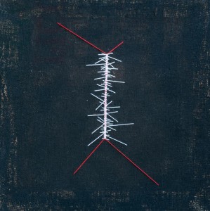0048 Igor Grigoletto - SENZA-TITOLO2-acrilico-e-filo-di-cotone-su-tela-diruta-cm80x80-0048       