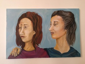 0073 Maria Chiara del Sante - Madre-e-figlia-olio-su-tela-60x40-0073         
