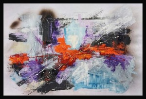 0093 Paolo Laconi - Gelo-artico-olio-acrilico-su-cartoncino-100x70-0093          