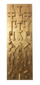 0095 Pierpaolo Mancinelli - SECRET-CODE-ACRILICO-SU-LEGNO-120X40-0095          