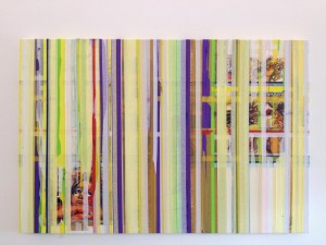 0097 - Raffaele Letizia -The-Grate-tecnica-mista-su-tela-acrilico-pennarelli-e-nastro-carta-120x80x4-0097          