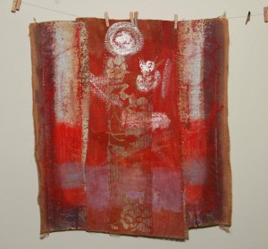 0099 Rosa Madonna - Jana-rossa-olio-su-juta-cucita-50x50-0099          