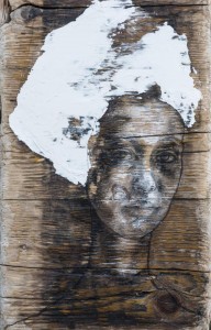 0109  Stefania Raimondi - senza-titolo-carboncino-e-gesso-su-tavola-25x50-0109                 