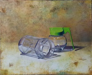 0112 Stefania Russo - Green-Reflex-colori-ad-olio-e-grafite-su-tela-trattata-a-scagliola-50x60-0112                 