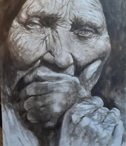 0124 Walter Marin - Studio-per-anziana3-olio-su-tela-100x120-0124                 