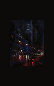 xp0126-Patrick-J-Signorelli-City-black-olio-su-tela-cm-54x69 